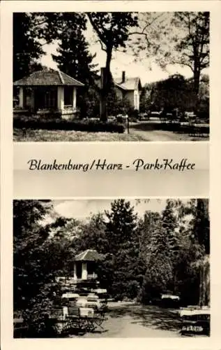 Ak Blankenburg am Harz, Park-Kaffee