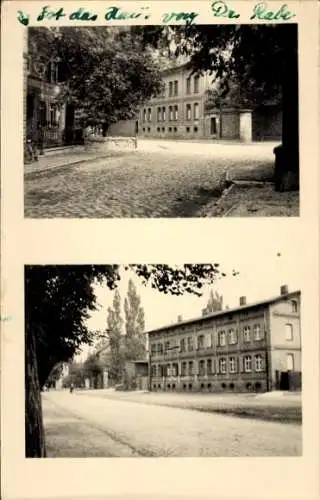 Foto Ak Groß Ammensleben Niedere Börde Sachsen Anhalt, Straße, Gebäude
