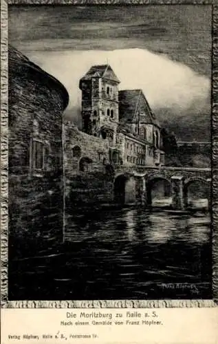 Künstler Ak Höpfner, Franz, Halle an der Saale, Moritzburg