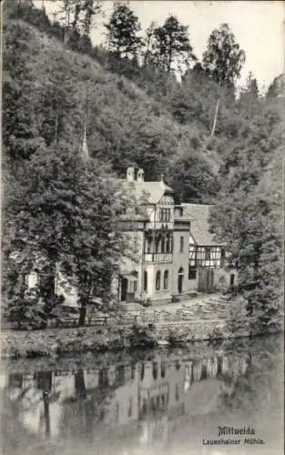 Ak Mittweida in Sachsen, Lauenhainer Mühle