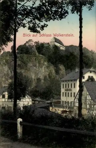 Ak Wolkenstein im Erzgebirge, Schloss