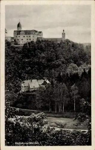 Ak Rochsburg Lunzenau in Sachsen, Teilansicht