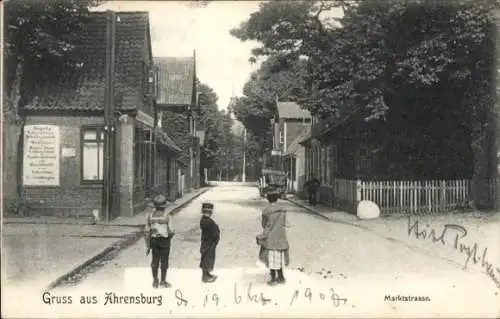 Ak Ahrensburg in Holstein, Marktstraße