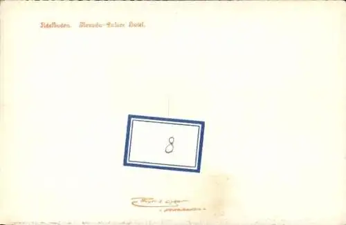 Ak Adelboden Kanton Bern Schweiz, Nevada-Palace Hotel