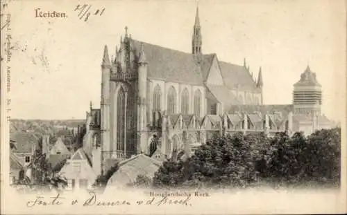 Ak Leiden Südholland Niederlande, Hooglandsche Kerk, Schaefer, Amsterdam, 1901