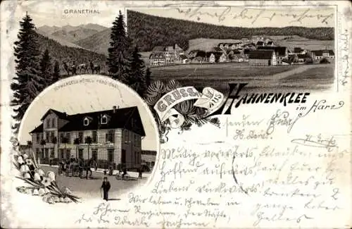 Ak Hahnenklee Bockswiese Goslar im Harz, Granethal, Hahnenklee im Harz, Hotel, Landschaft, Bergsi