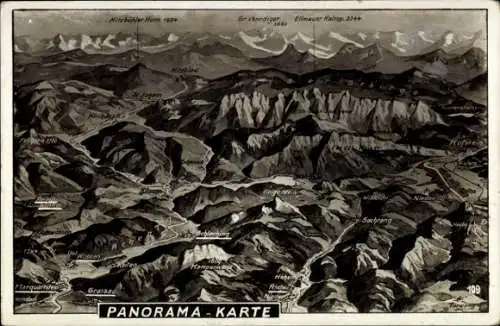 Ak Kitzbühel in Tirol, Panoramablick auf Berge, Kitzbühler Horn, Gr. Venediger, Ellmauer Halt