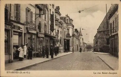 Ak Étampes Essonne, Rue Saint Jacques