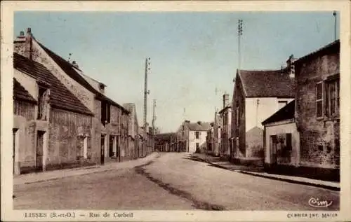 CPA Lisses Essonne, Rue de Corbeil