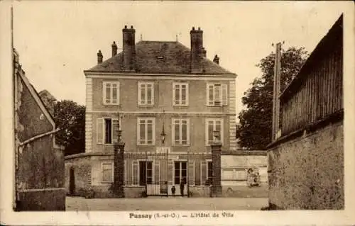 Ak Pussay Essonne, Rathaus