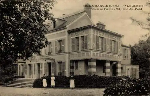 CPA Ris Orangis Essonne, Le Manoir, Pension de Famille