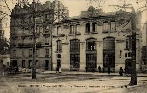 Ak Neuilly sur Seine Hauts de Seine, Le Nouveau Bureau de Poste