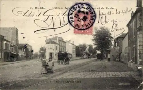 Ak Rueil Hauts-de-Seine, vue du avenue
