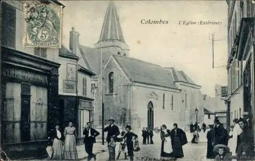 Ak Colombes Hauts de Seine, L'Eglise