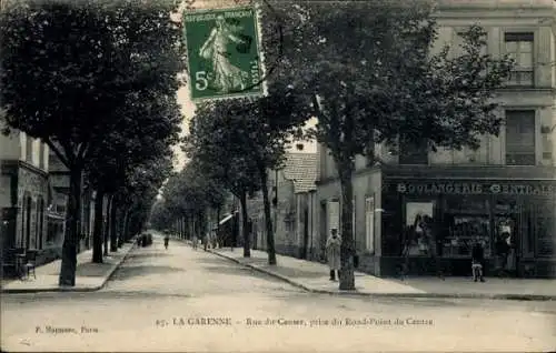 Ak La Garenne Colombes Hauts de Seine, Rue du Centre, Boulangerie Centrale, P. Manuse, REPUBLIQUE