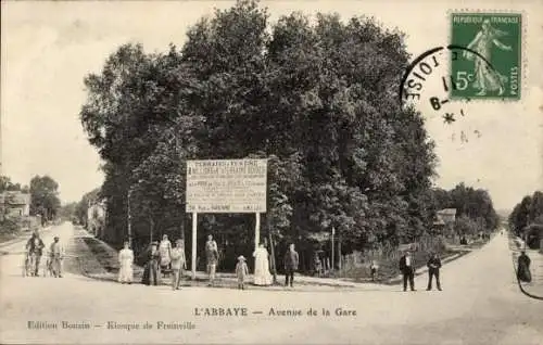 CPA Liury Gargan Seine Saint Denis, Abbaye, Avenue de la Gare