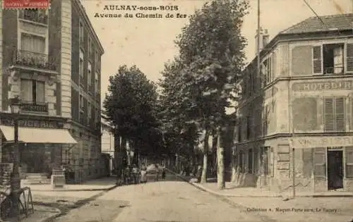 CPA Aulnay sous Bois Seine Saint Denis, Avenue du Chemin de fer
