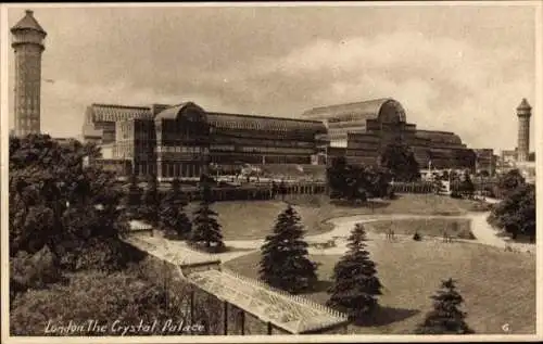Ak Bromley London England, Crystal Palace,   Architektur, Parklandschaft