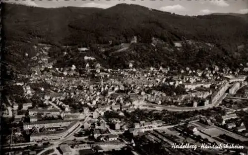 Ak Handschuhsheim Heidelberg am Neckar, Fliegeraufnahme