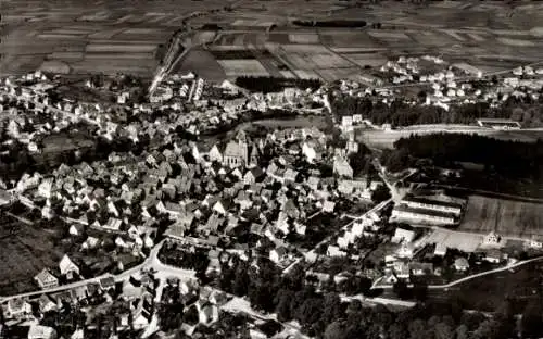 Ak Hilpoltstein in Mittelfranken, Fliegeraufnahme