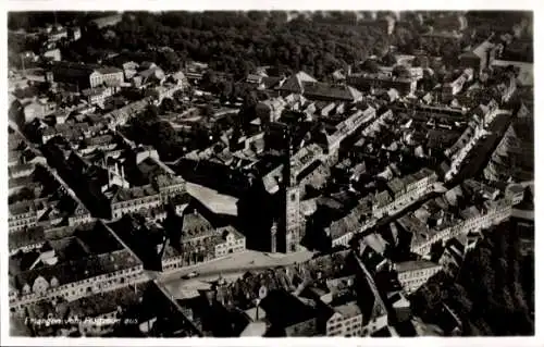 Ak Erlangen in Mittelfranken Bayern, Fliegeraufnahme der Stadt