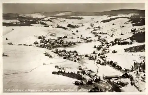 Ak Schonach im Schwarzwald, Fliegeraufnahme