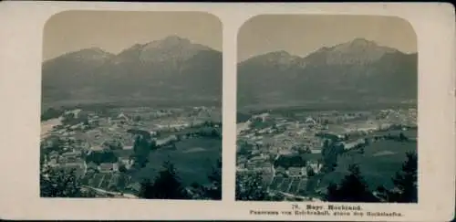 Stereo Foto Bad Reichenhall in Oberbayern, Panorama, Hochstaufen