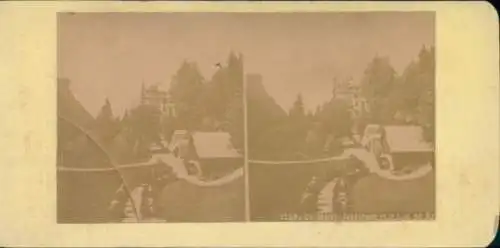 Stereo Foto Giessbach am Brienzersee Kanton Bern, Grand Hotel