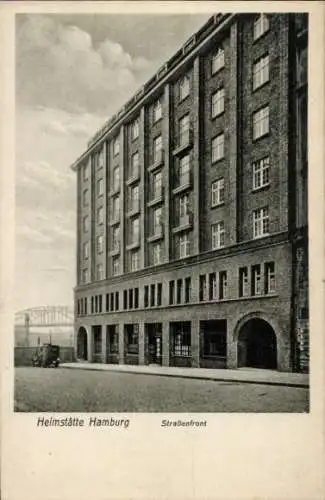 Ak Hamburg Mitte Altstadt, Heimstätte  Straßenfront, Architektur, Backsteinbau