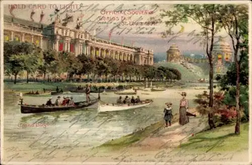 Halt gegen das Licht Litho St. Louis, Weltausstellung 1904, Grand Lagoon