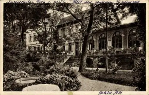 Ak Heidelberg am Neckar, Hotel zur Stiftsmühle, Gartenansicht, nostalgische 