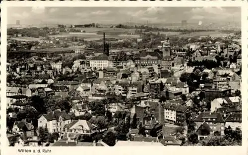 Ak Witten an der Ruhr, Panorama, Kirchturm