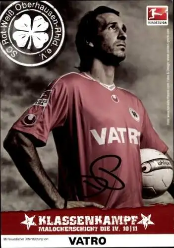 Autogrammkarte Fußballer Dimitrios Pappas, Rot-Weiss Oberhausen, Autogramm