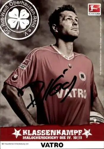 Autogrammkarte Fußballer Ronny König, Rot-Weiss Oberhausen, Autogramm