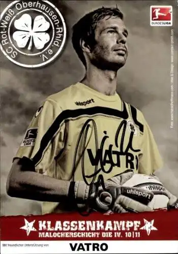 Autogrammkarte Fußballer Sören Pirson, Rot-Weiss Oberhausen, Autogramm