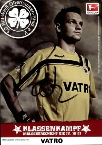 Autogrammkarte Fußballer Marcel Dietz, Rot-Weiss Oberhausen, Autogramm