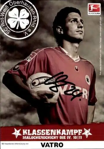 Autogrammkarte Fußballer Kevin Kolberg, Rot-Weiss Oberhausen, Autogramm
