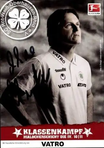 Autogrammkarte Fußballer Theo Schneider, Rot-Weiss Oberhausen, Autogramm