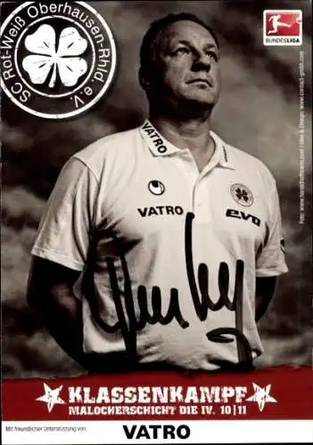 Autogrammkarte Fußballer Frank Konty, Rot-Weiss Oberhausen, Autogramm