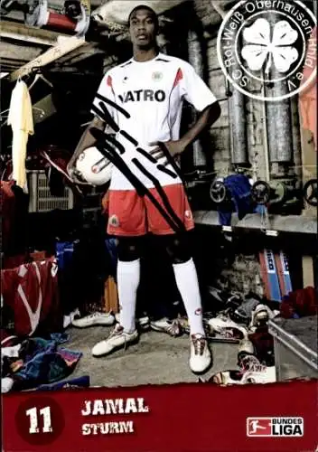 Autogrammkarte Fußballer Jamal Sturm, Rot-Weiss Oberhausen, Autogramm