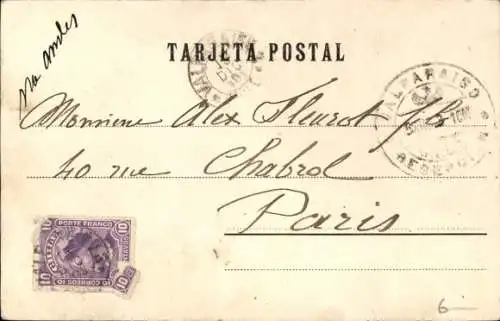 Ak Valparaíso Chile, Baños Mira-Mar