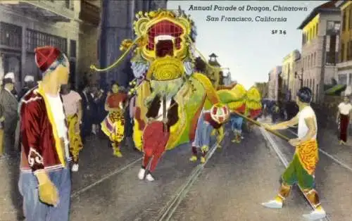 PC San Francisco California USA, Annual Parade of Dragon, Chinatown