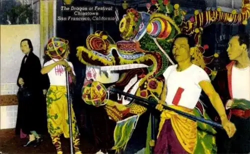 PC San Francisco California USA, The Dragon at Festival, Chinatown