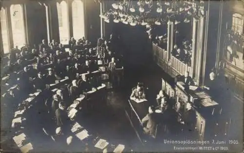 Ak Unionsoplösningen, 7 Juni 1905, Norwegen, Schweden, Unabhängigkeit