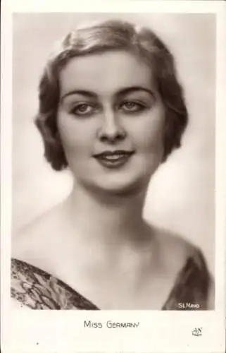 Ak Miss Germany Ruth Ingrid Richard, Fotomodell, Portrait