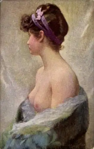 Künstler Ak Penot, A., Jeune fille, Erotik