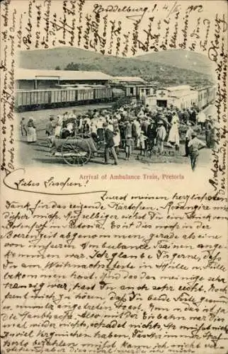 PC Pretoria South Africa, Arrival of Ambulance Train