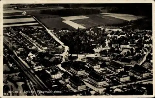 Ak Böhlen im Kreis Leipzig, Fliegeraufnahme