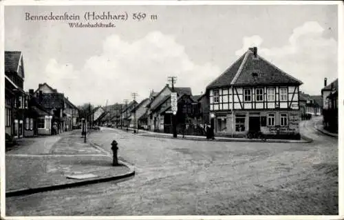 Ak Benneckenstein Harz, Deutsches Haus, Wildenbachstraße