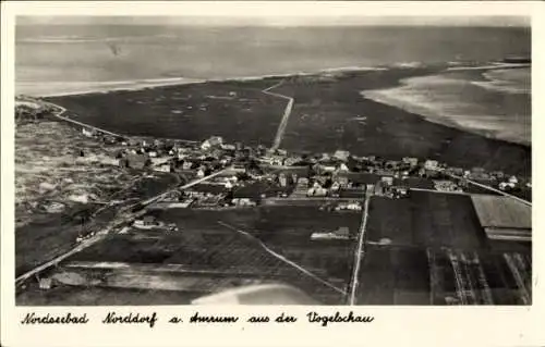 Ak Norddorf auf Amrum Nordfriesland, Vogelschau